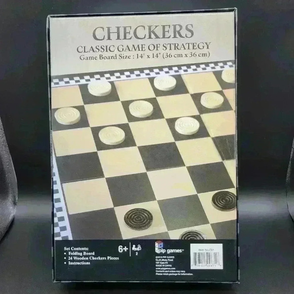 Pip Games Checkers CLASSIC GAME OF STRATEGY (2019 EDITION). NEW Sealed - Picture 8 of 8